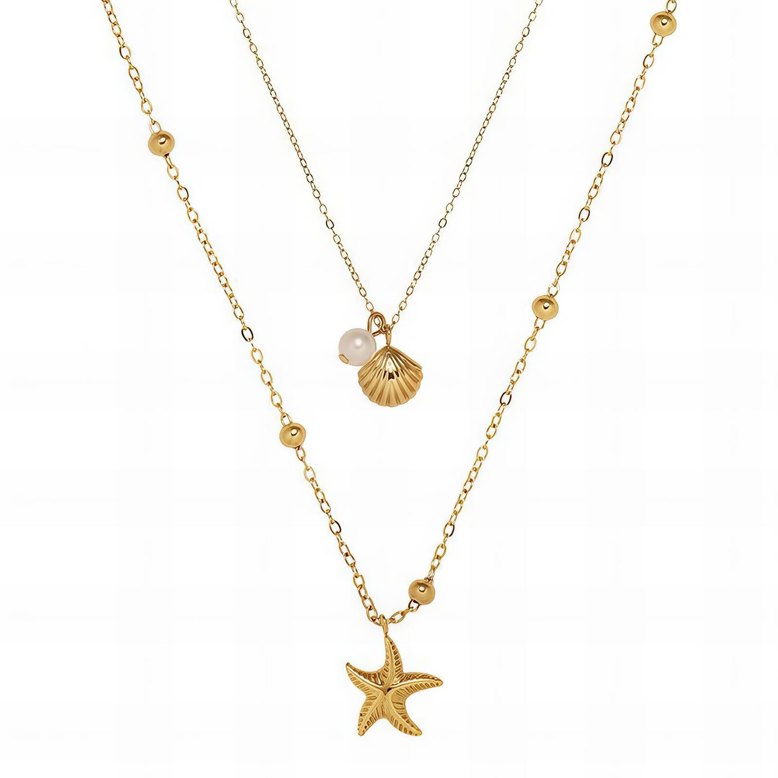 Shell & Star Necklace